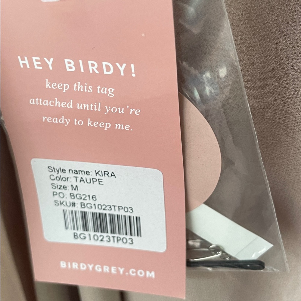 NWT taupe Birdy grey Kira dress - Picture 5 of 6